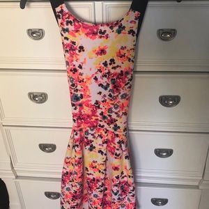 Floral cross back dress